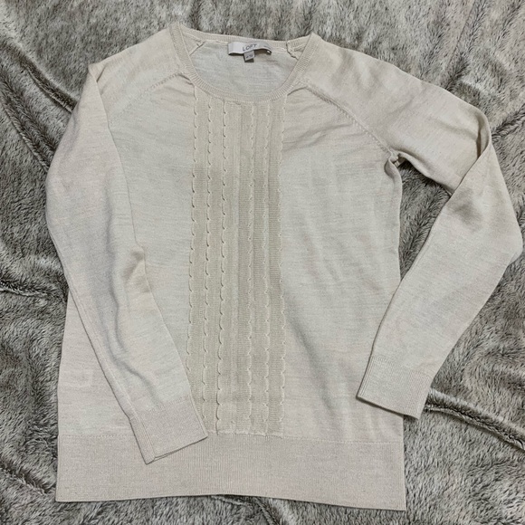 Ann Taylor Loft lightweight crew neck sweater - Picture 1 of 4